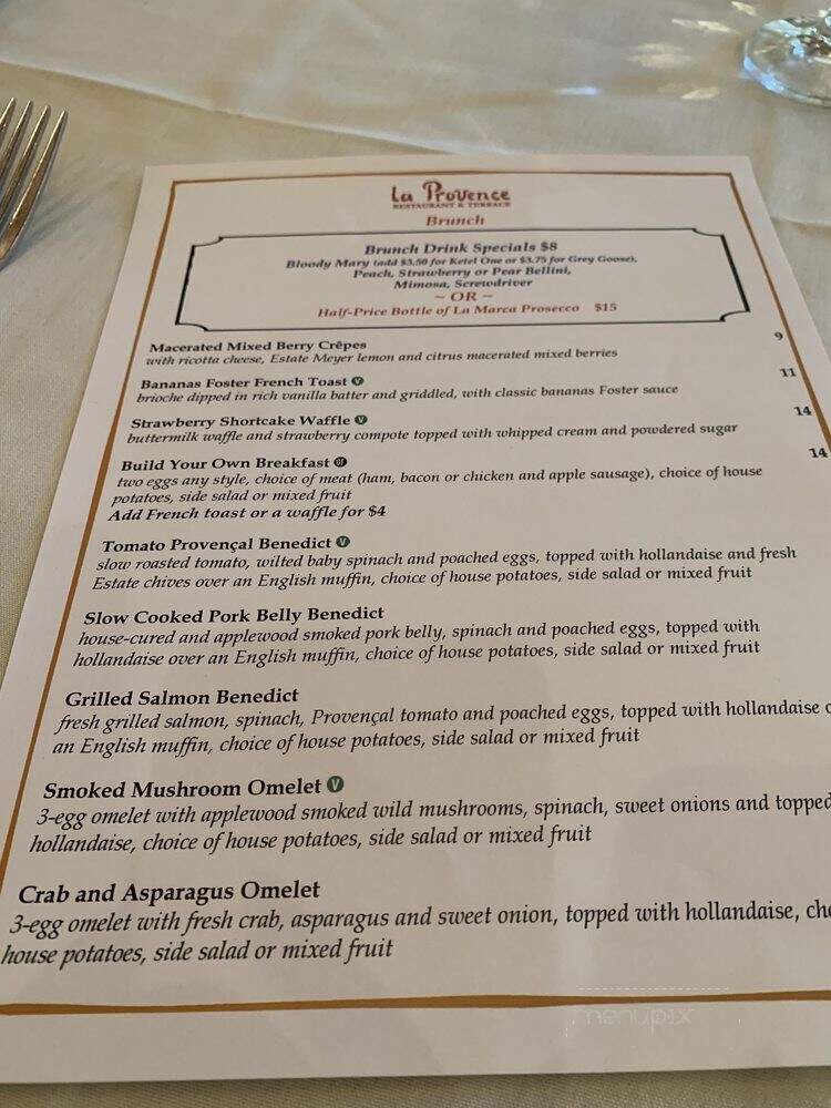 La Province - Roseville, CA menu_pic