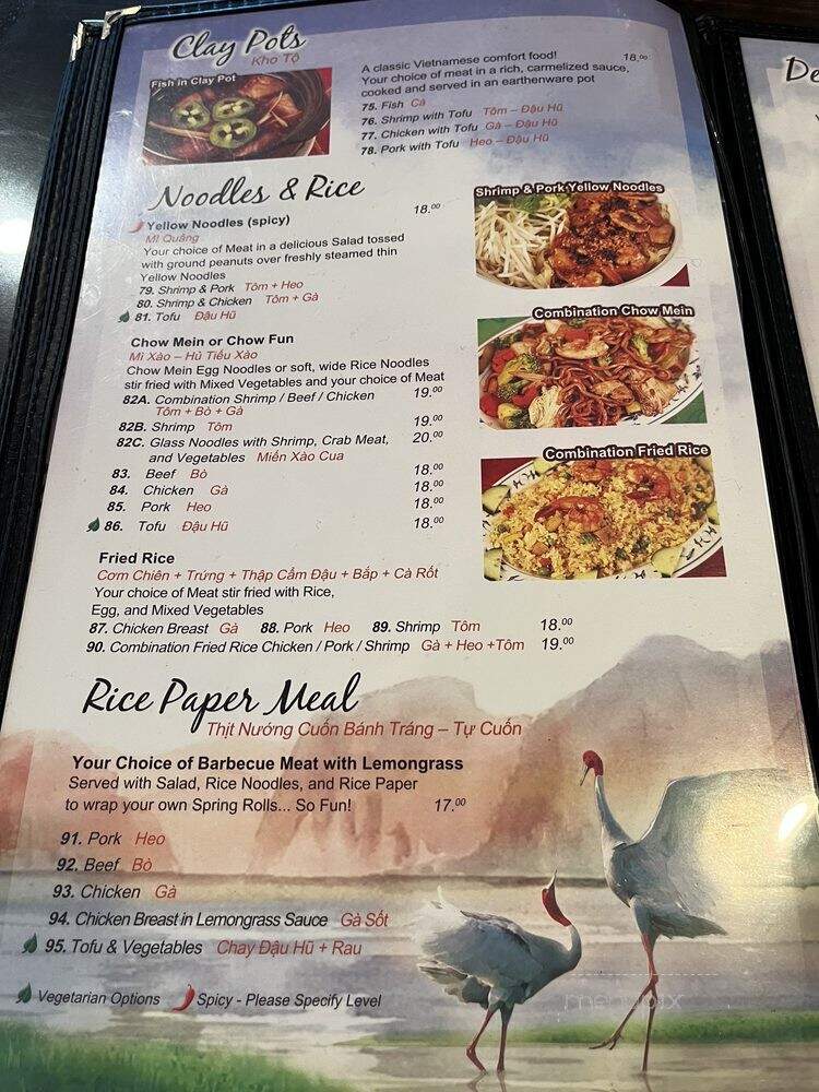 Noodle House - Sacramento, CA menu_pic