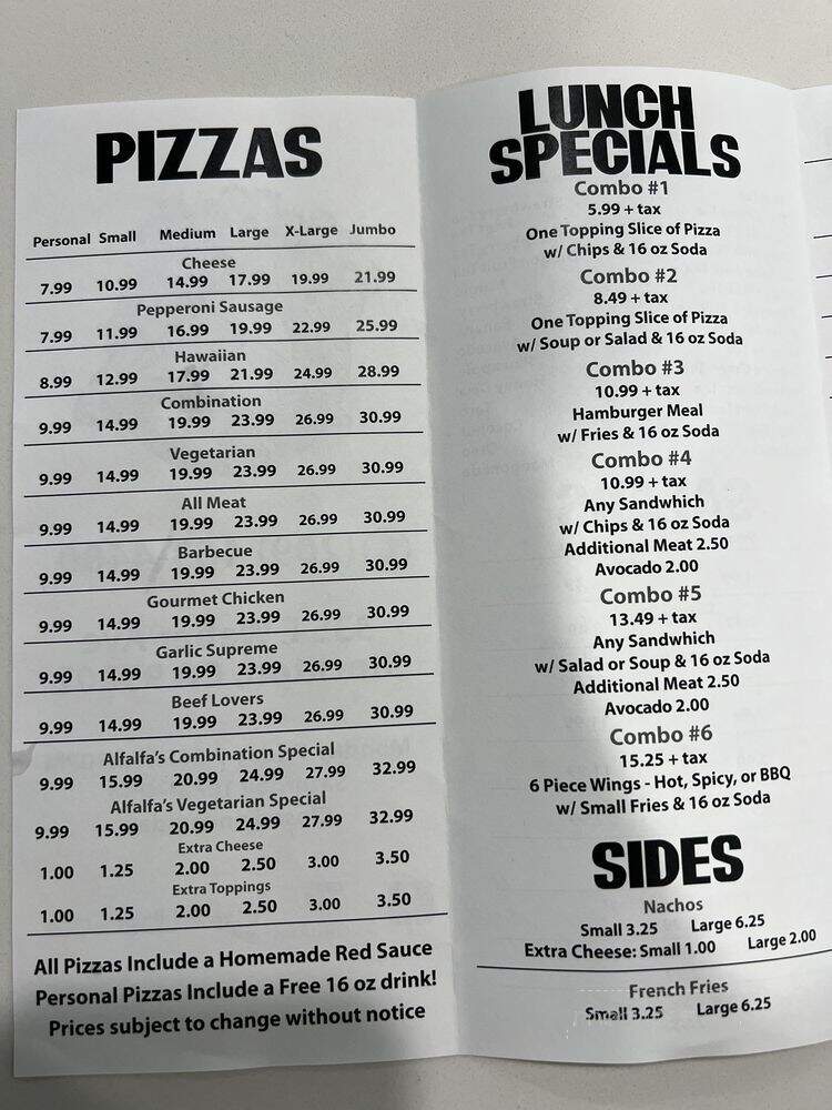 Alfalfa Famous Pizza & Deli - Stockton, CA