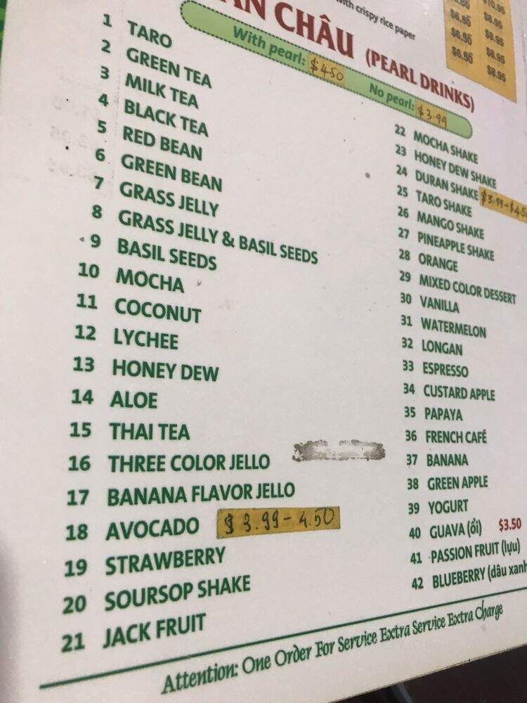 Pho Lucky - Stockton, CA menu_pic