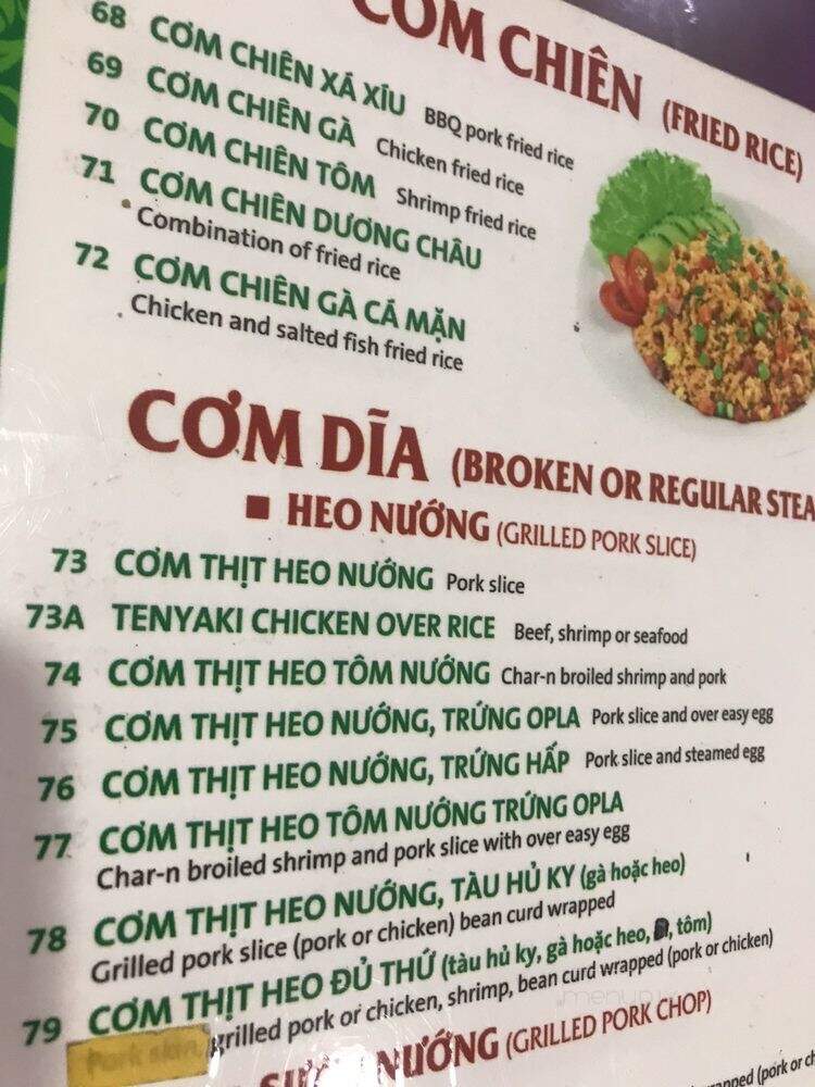 Pho Lucky - Stockton, CA menu_pic