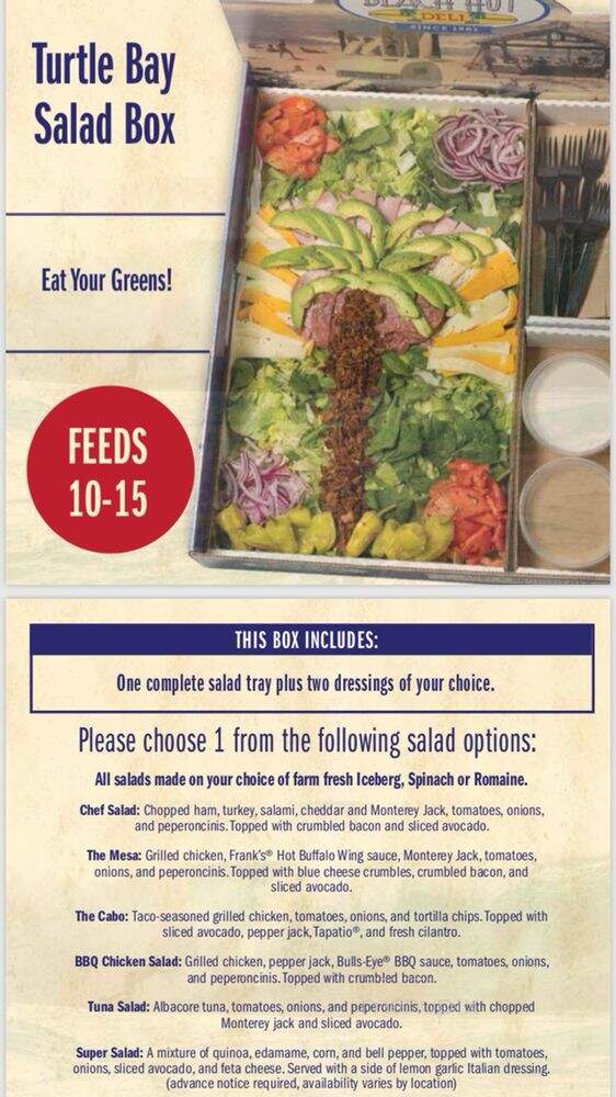 Beach Hut Deli - Roseville, CA menu_pic