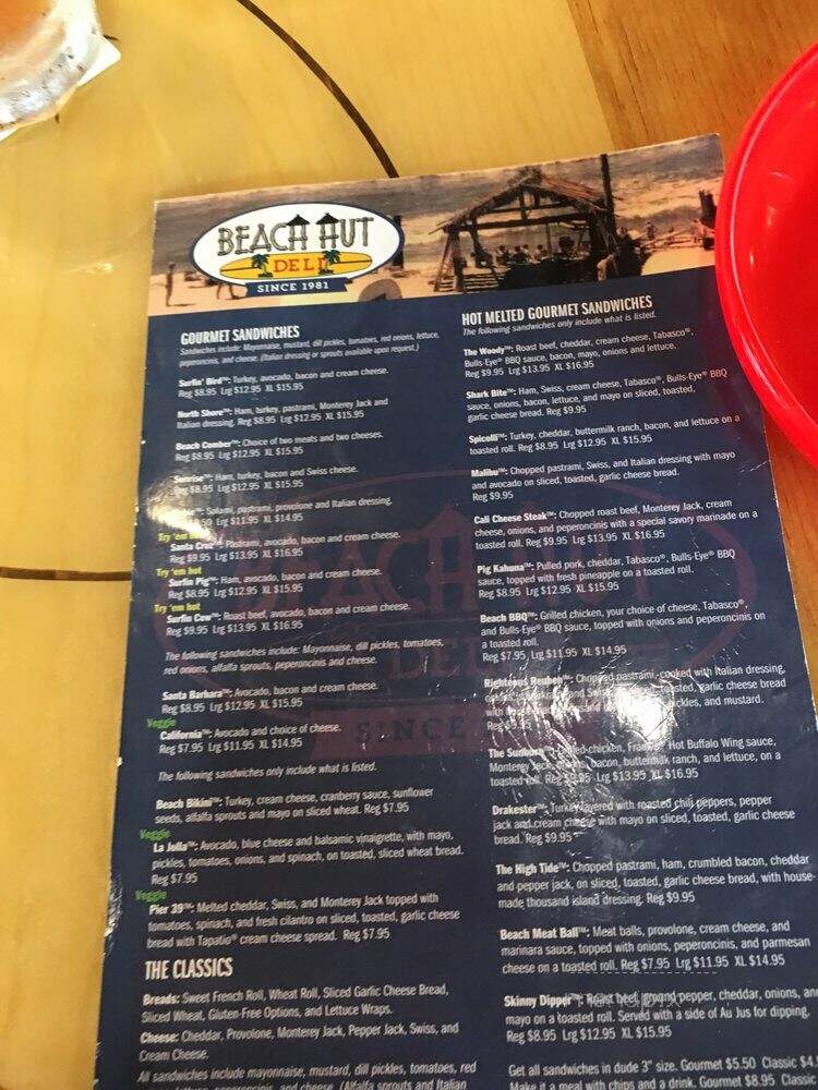 Beach Hut Deli - Lincoln, CA menu_pic