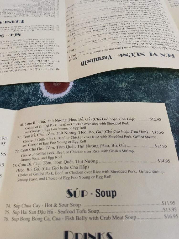 Pho Bac Hoa Viet Restaurant - Stockton, CA menu_pic