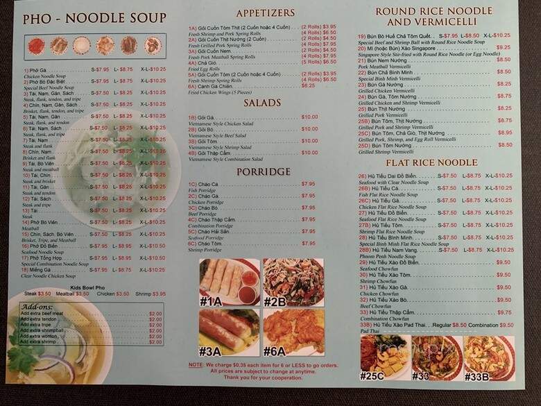 Phobinh Minh - Stockton, CA menu_pic