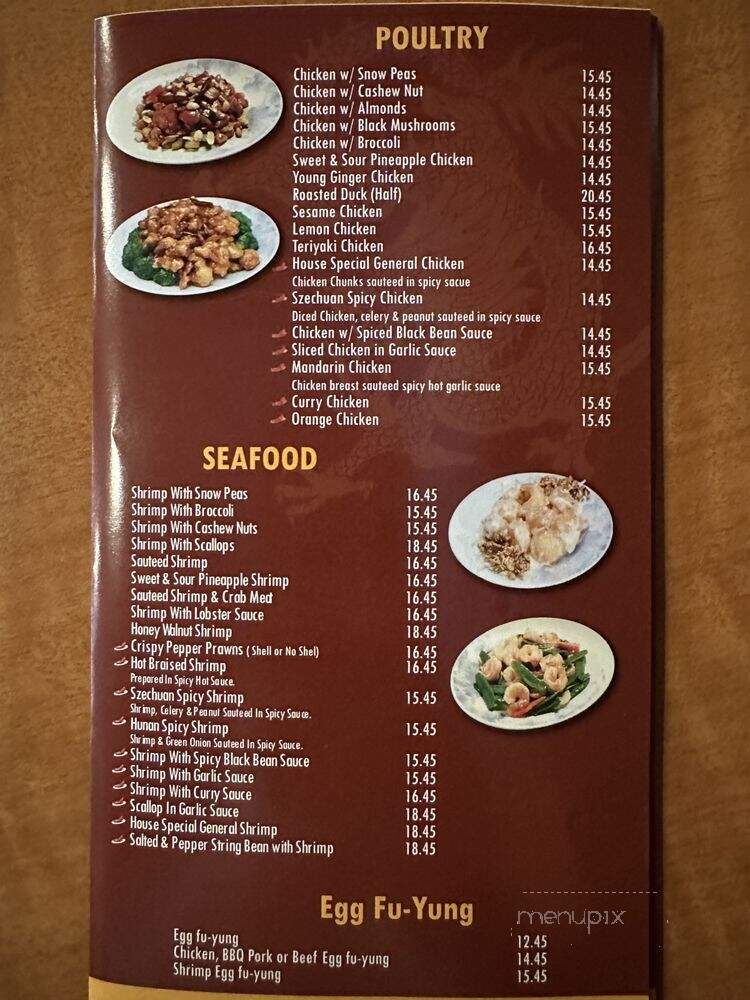Szechuan Garden - Fair Oaks, CA menu_pic
