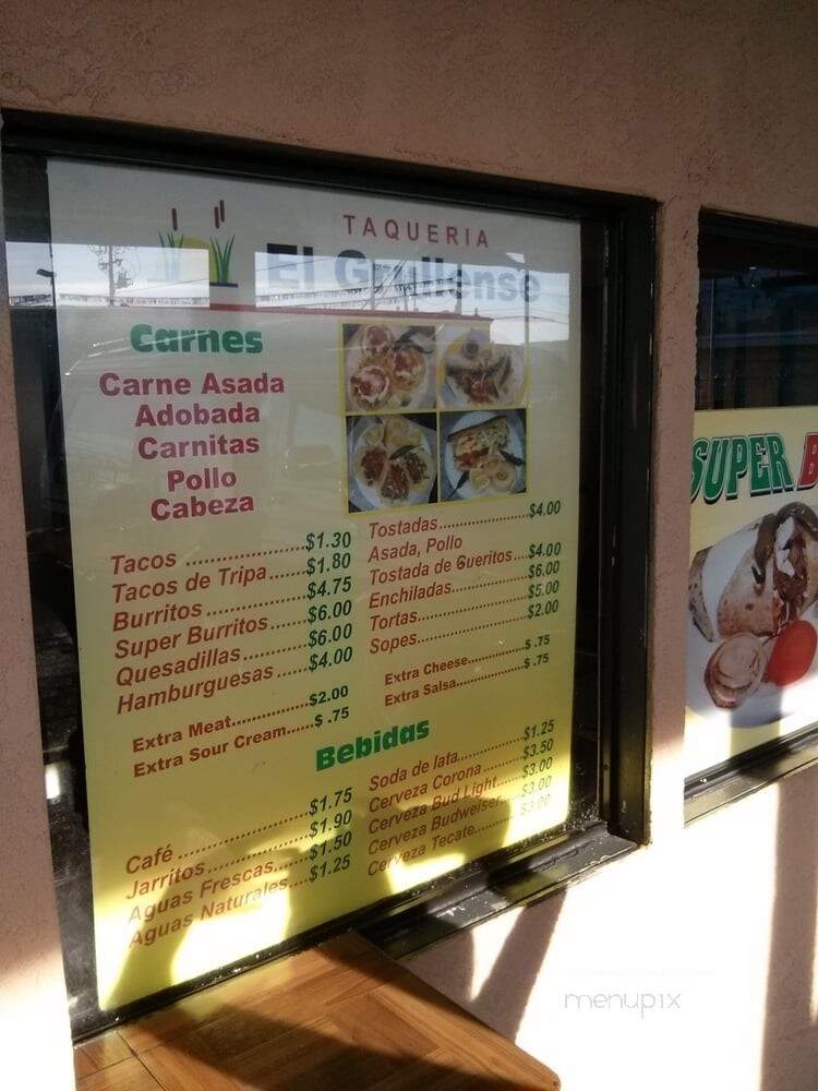 El Grullense - Stockton, CA menu_pic