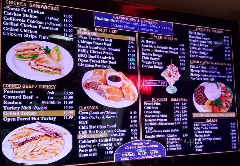 Golden Ox Restaurant - Lodi, CA menu_pic