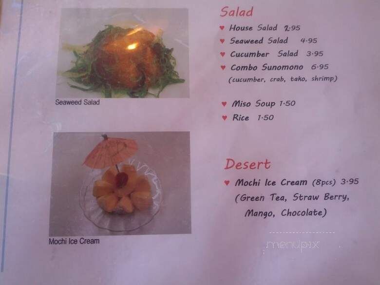 Yoko Sushi - Roseville, CA menu_pic