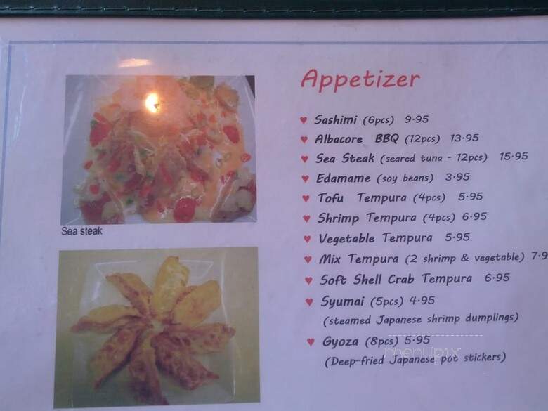Yoko Sushi - Roseville, CA menu_pic