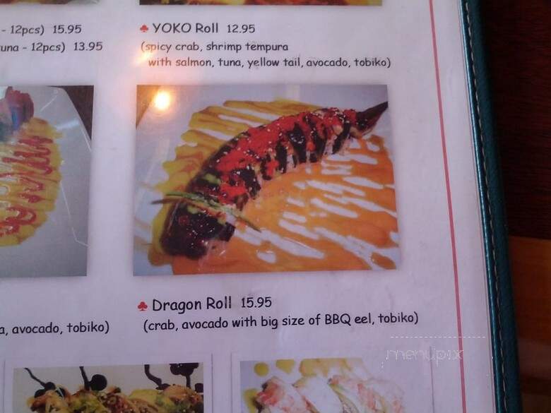 Yoko Sushi - Roseville, CA menu_pic