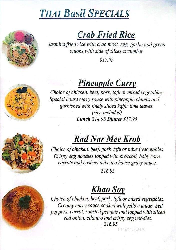 Thai Basil - Roseville, CA menu_pic