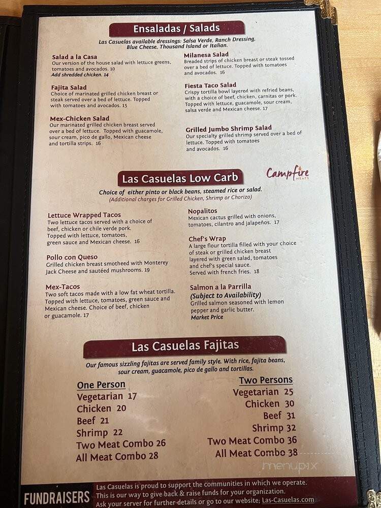 La Casuelas - Manteca, CA menu_pic