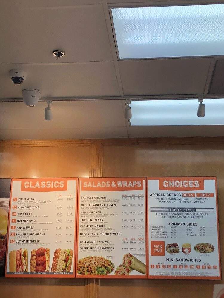 Togo's - Folsom, CA menu_pic