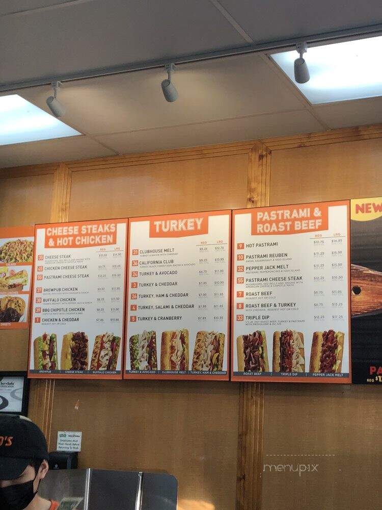 Togo's - Folsom, CA menu_pic