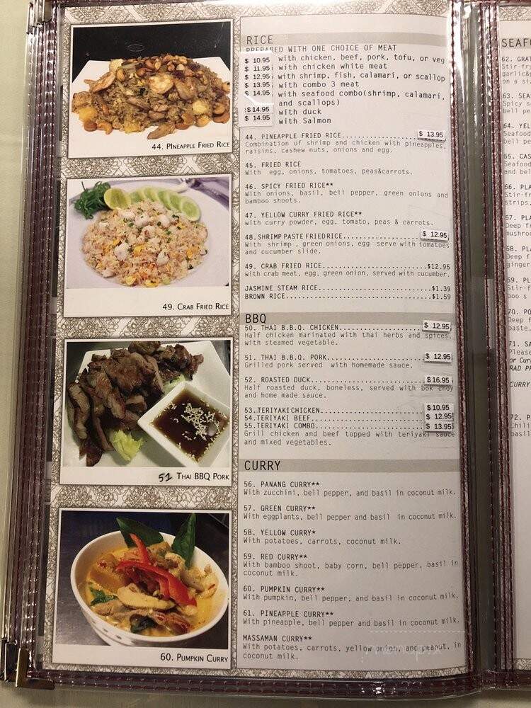 Thailand Restaurant - Modesto, CA menu_pic