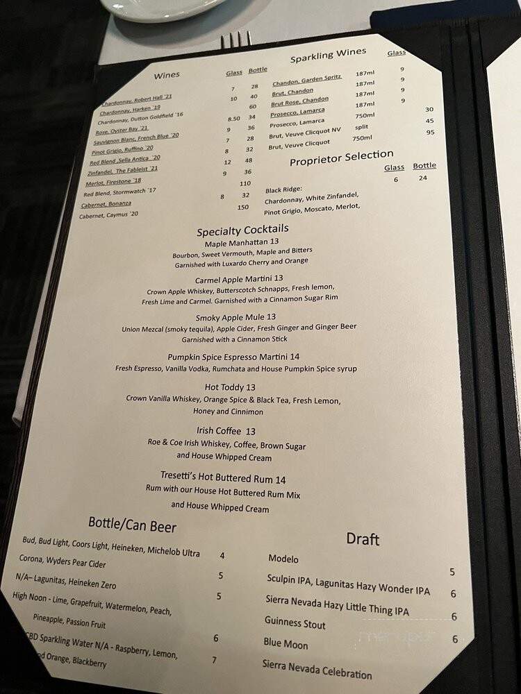 Tresetti's World Caffe - Modesto, CA menu_pic