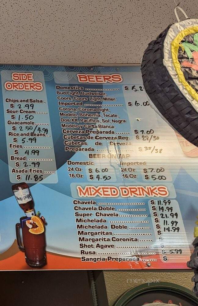 Taquieria Elvia's - Turlock, CA menu_pic