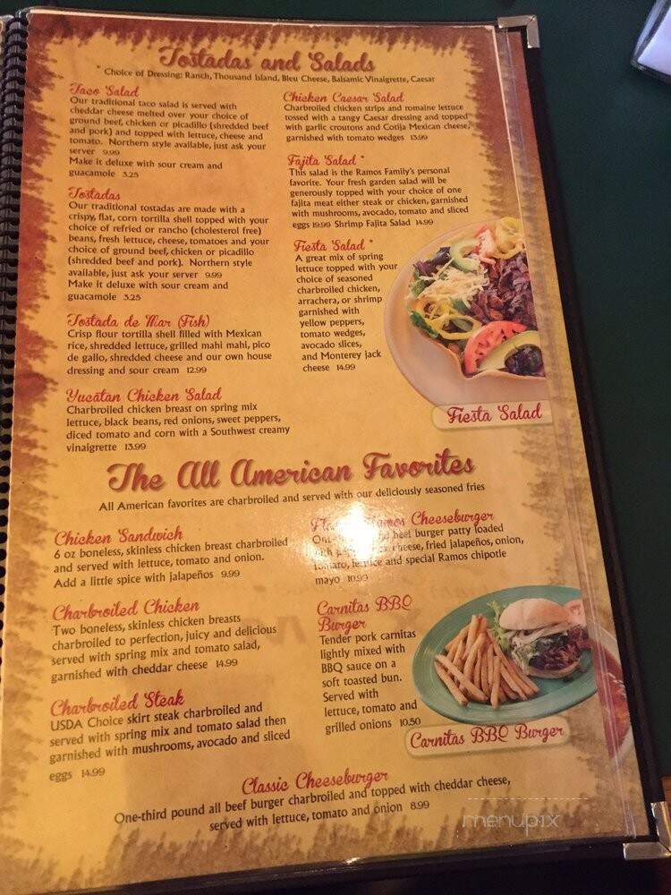 Casa Ramos - Placerville, CA menu_pic