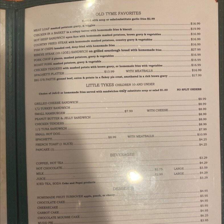 Diamond Springs Restaurant - Diamond Springs, CA menu_pic