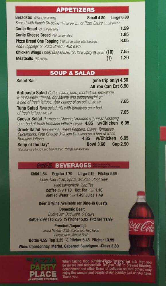 Pizza Factory - San Andreas, CA menu_pic