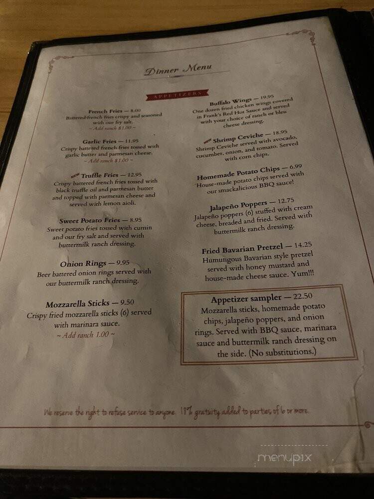 Iron Door Grill - Groveland, CA menu_pic