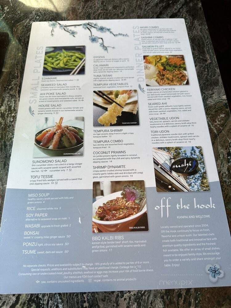 Off The Hook - South Lake Tahoe, CA menu_pic
