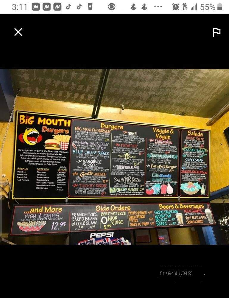 Big Mouth - San Francisco, CA menu_pic