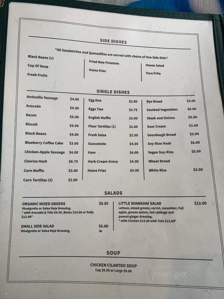 Boogaloos - San Francisco, CA menu_pic
