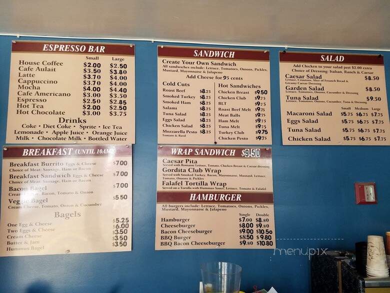 Mina's Cafe - San Francisco, CA menu_pic