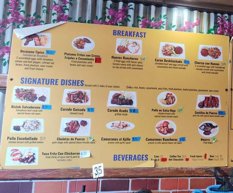 Panchita's - San Francisco, CA menu_pic