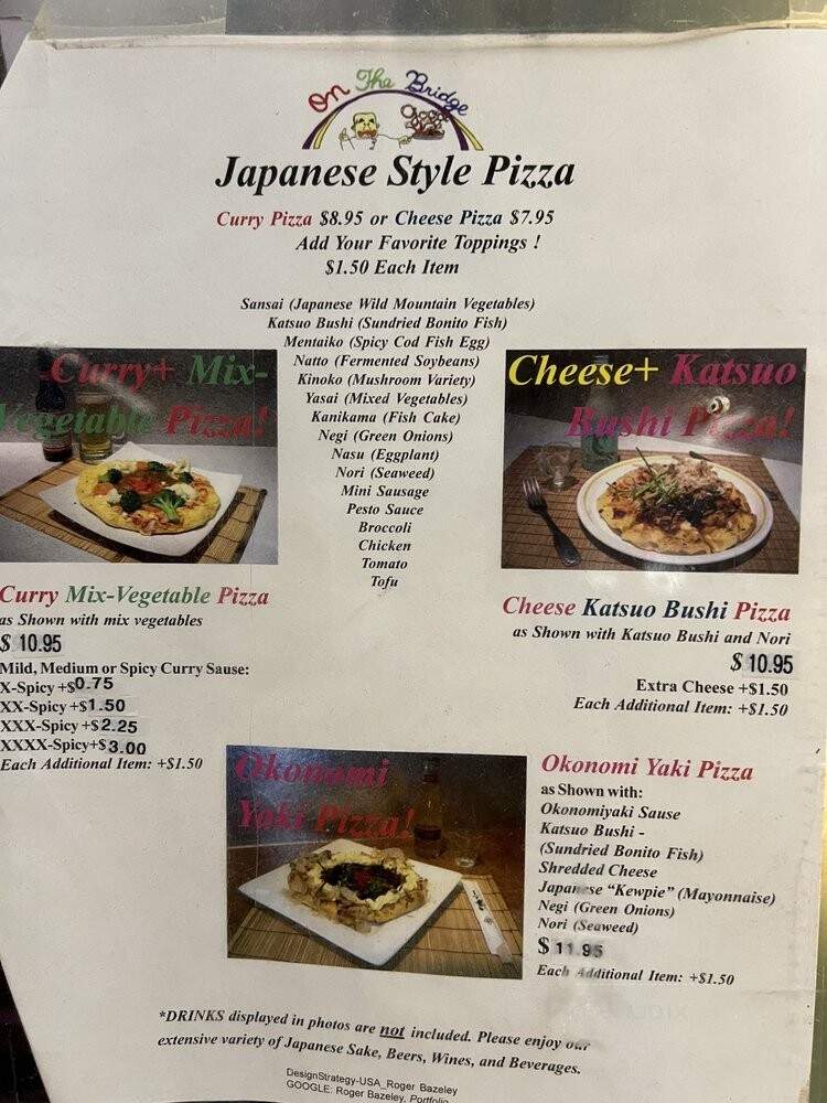 On The Bridge - San Francisco, CA menu_pic