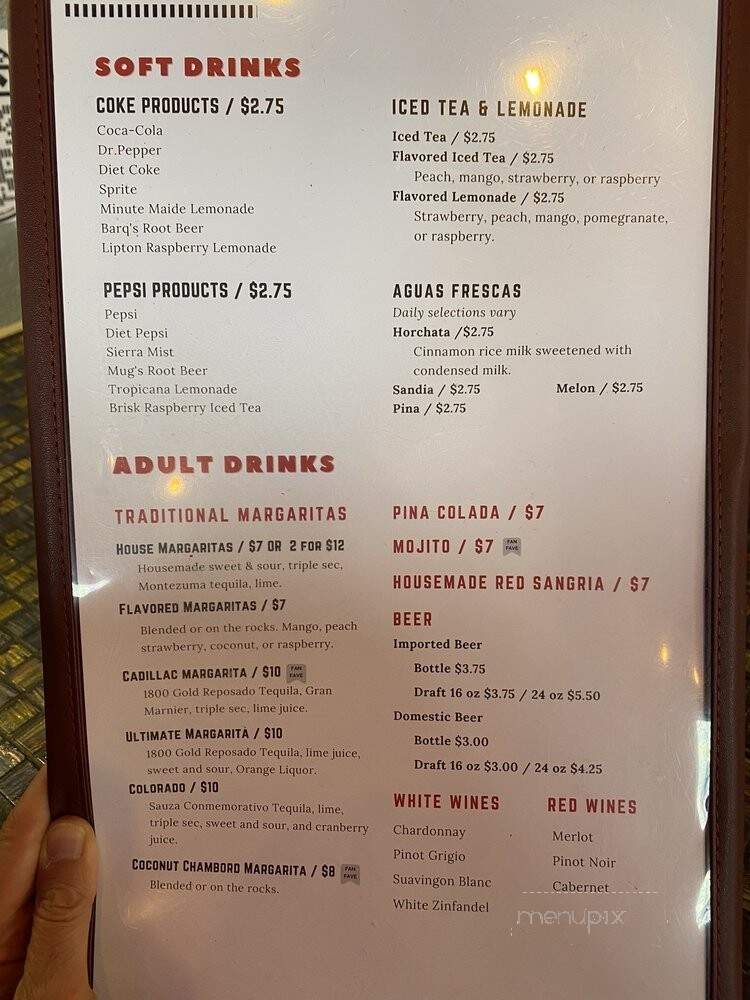 Calvillo Restaurants - Alamosa, CO menu_pic