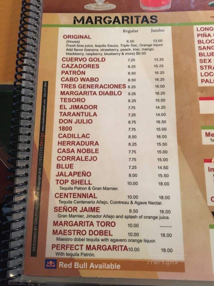 Tequila's - Arvada, CO menu_pic