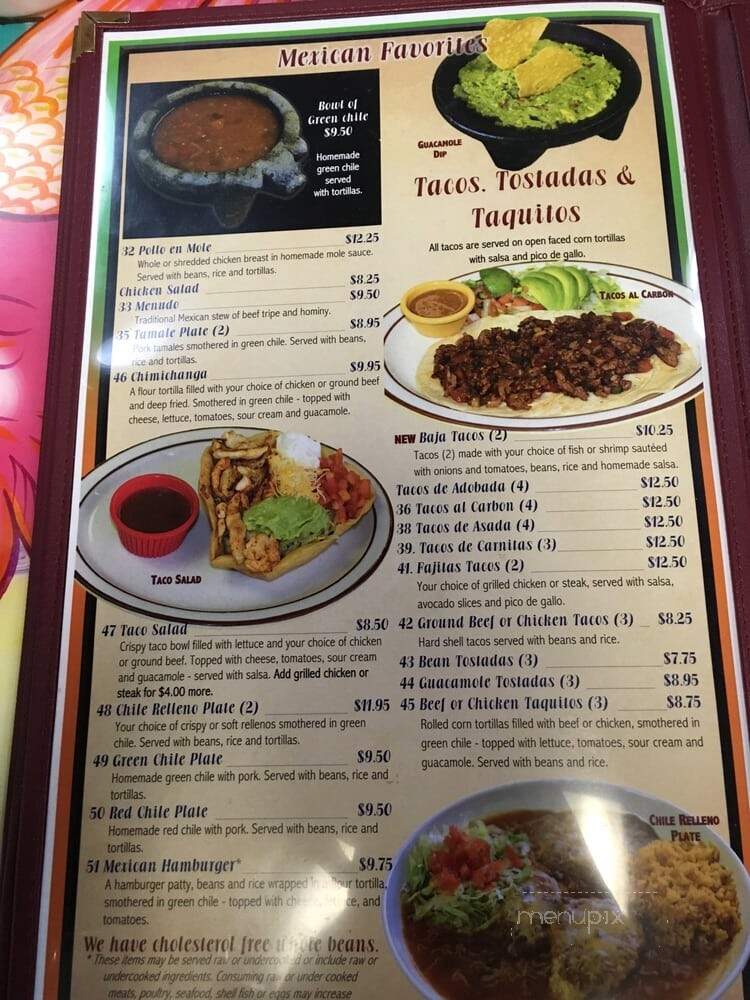 Las Potranzas Mexican Rest - Arvada, CO menu_pic