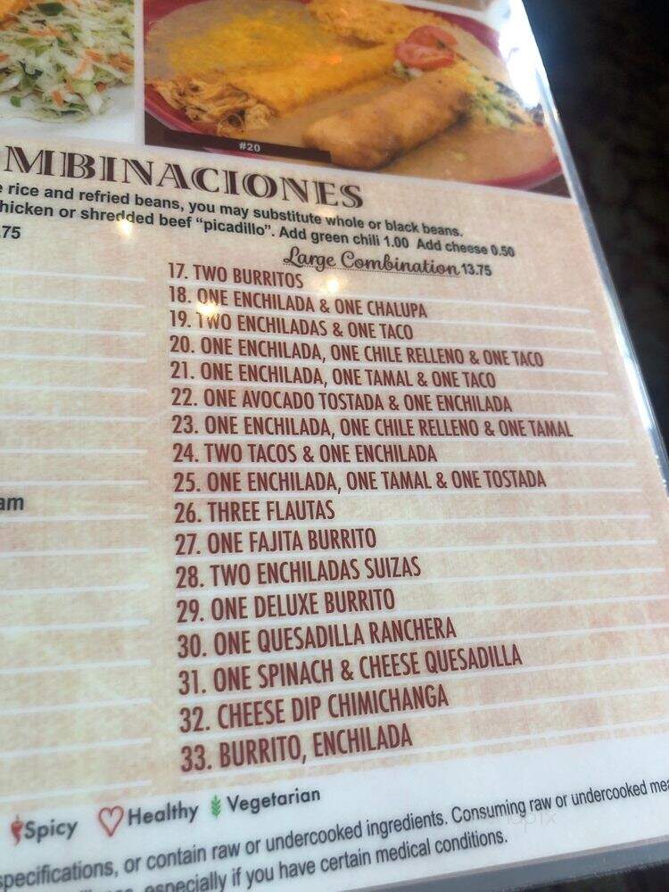 Three Margaritas - Arvada, CO menu_pic