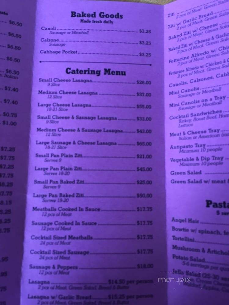 Enrico's Italian Sausage & Mkt - Arvada, CO menu_pic