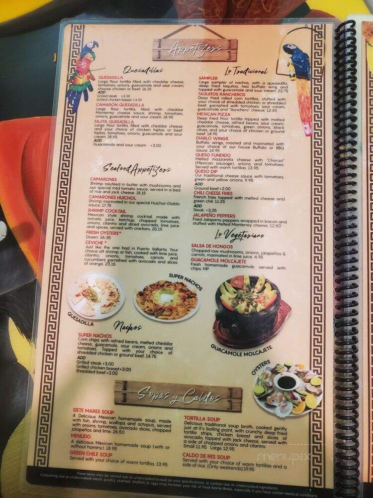 Las Canastas Mexican Restaurant - Ault, CO menu_pic