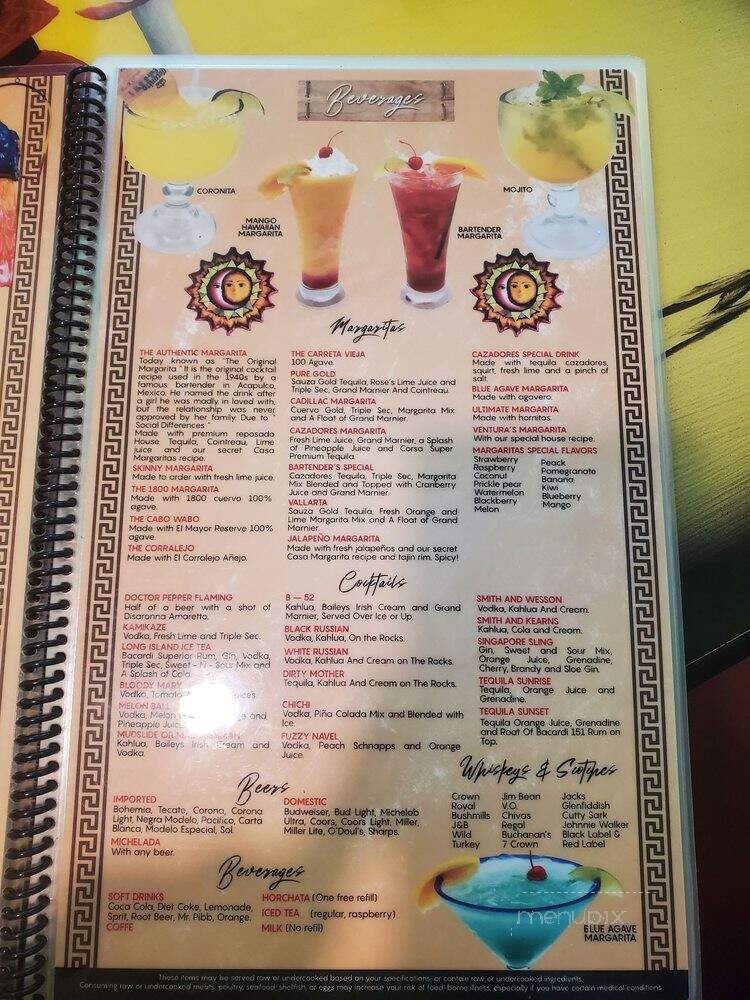 Las Canastas Mexican Restaurant - Ault, CO menu_pic