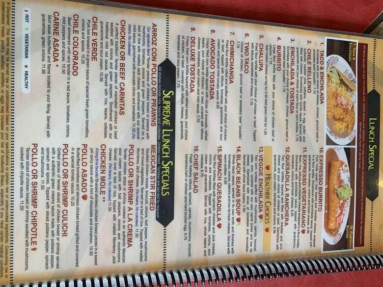 Guadalajara - Aurora, CO menu_pic