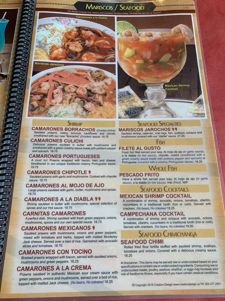 Guadalajara - Aurora, CO menu_pic
