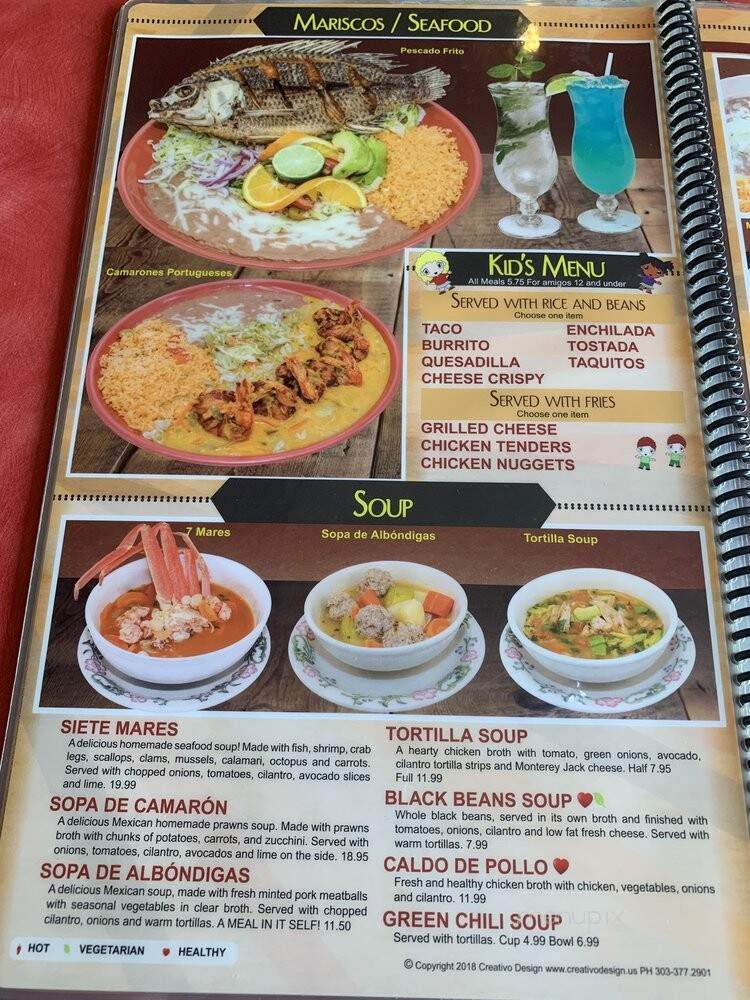 Guadalajara - Aurora, CO menu_pic