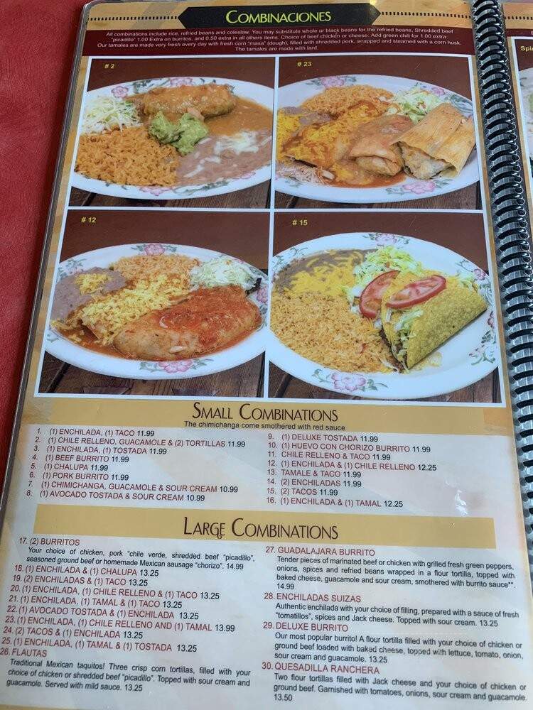 Guadalajara - Aurora, CO menu_pic