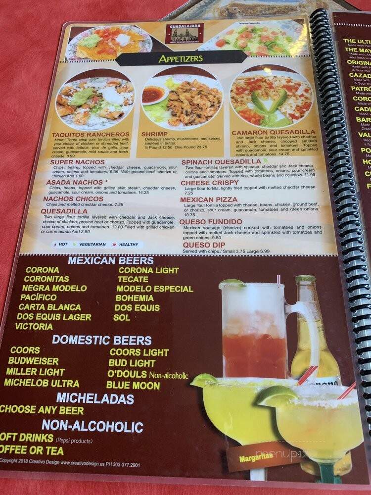 Guadalajara - Aurora, CO menu_pic