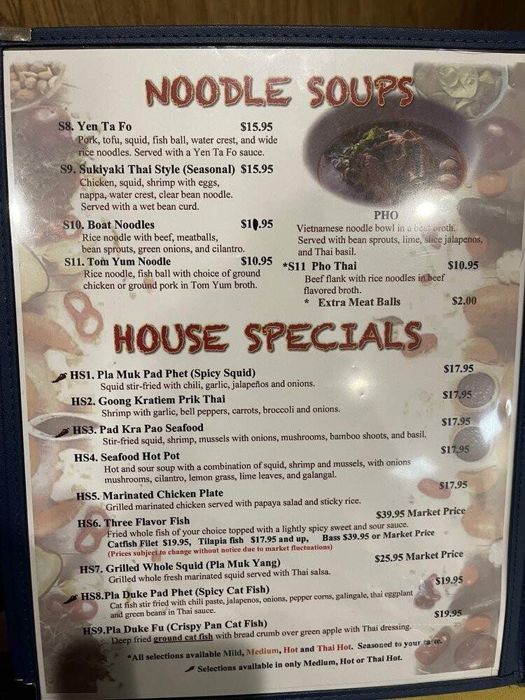 Thai Flavor Restaurant - Aurora, CO menu_pic