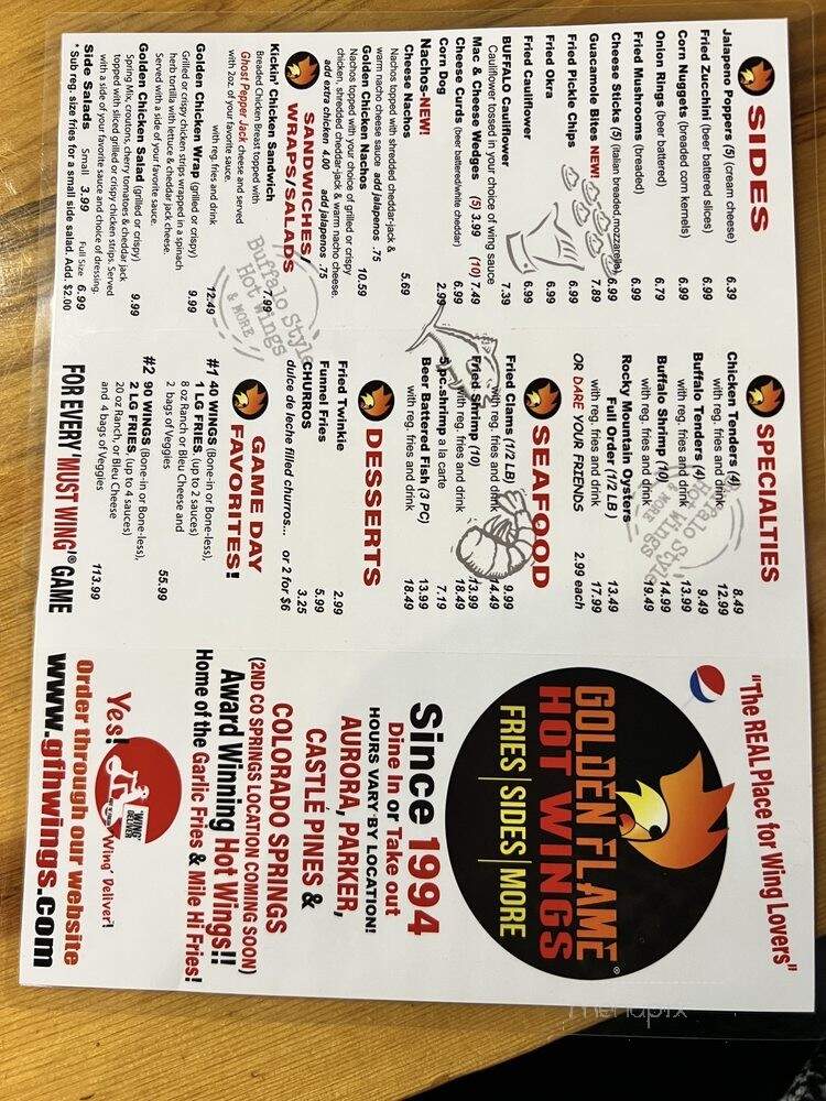 Golden Flame Hot Wings - Aurora, CO