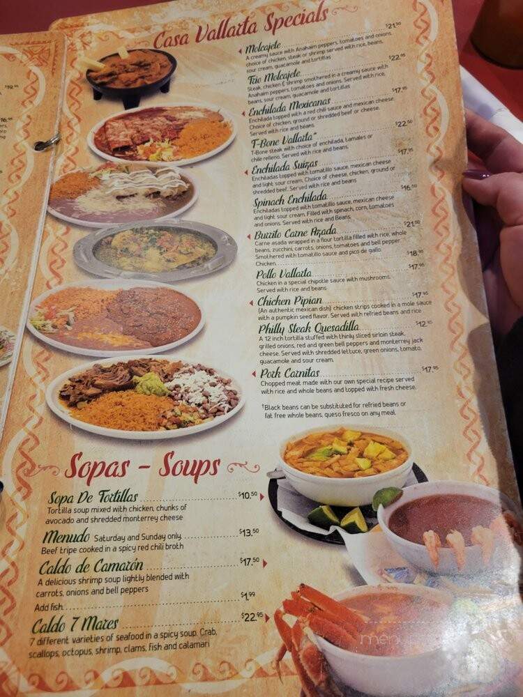 Casa Vallarta Mexican - Aurora, CO menu_pic