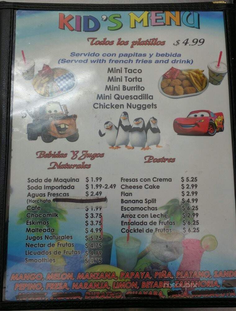Tortas Y Tacos El Chino - Aurora, CO menu_pic