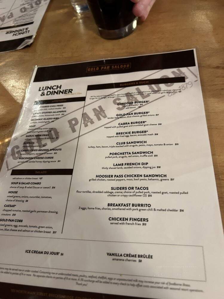 Gold Pan Restaurant - Breckenridge, CO