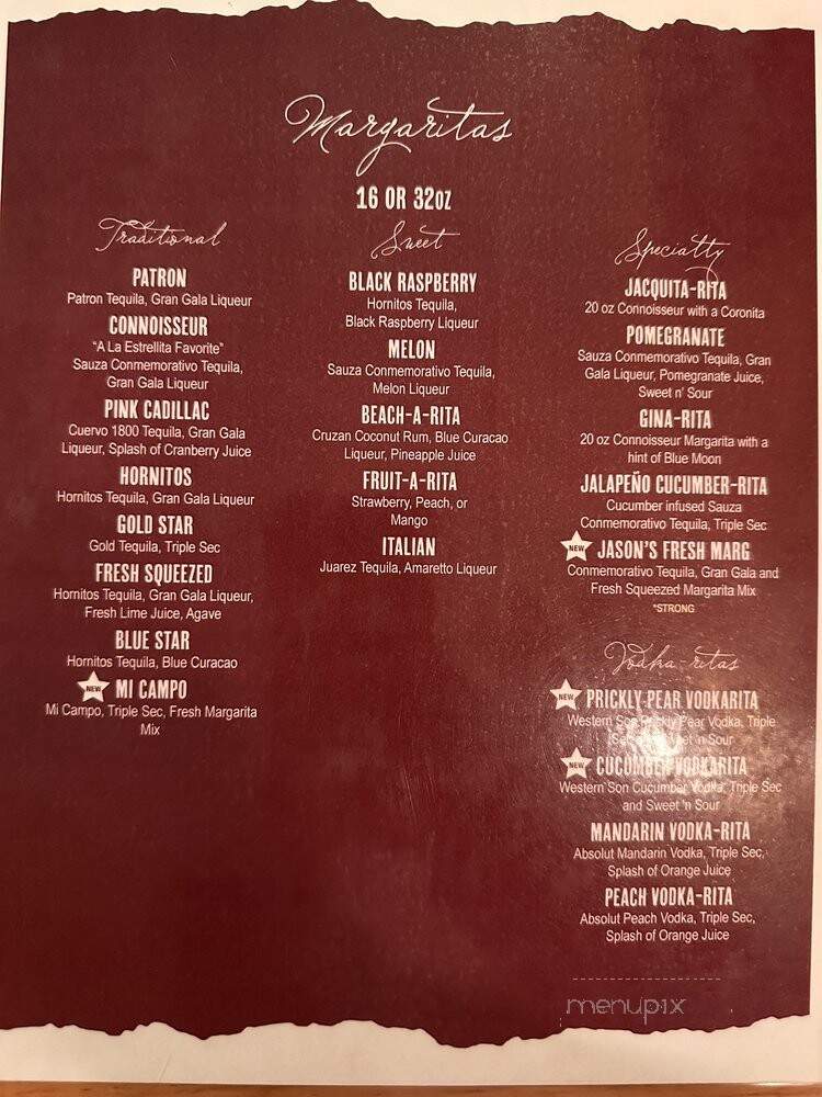 La Estrellita - Brighton, CO menu_pic